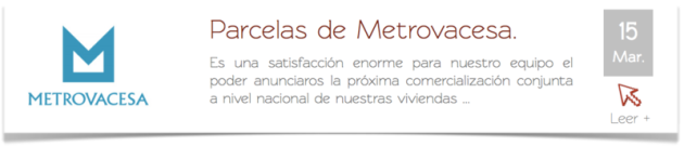 Oferta promoción parcelas Metrovacesa viviendas vap